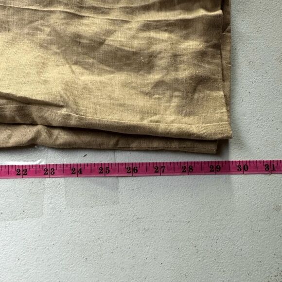 Merona Womens Lagenlook Boho Linen Trousers 16W Tan Earthy Neutral Natural - Picture 12 of 15